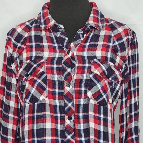 RAILS Long Sleeve Button Up Plaid Collared Blouse - Picture 5 of 11